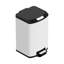 Poubelle de salle de bain 1,6 gallon, poubelle en acier inoxydable à fermeture en douceur avec ouverture carrée large et doublure intérieure amovible, pour la cuisine, la salle de bain, la chambre à coucher, le bureau à domicile (blanc)-128854861