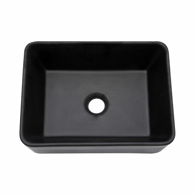 Rectangular Ceramic Sink, Vessel Bathroom Sink