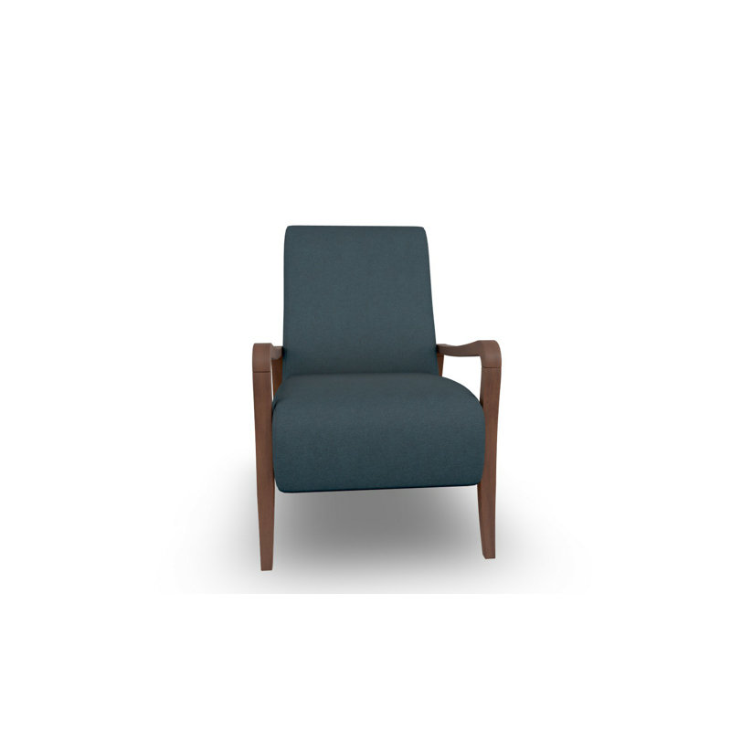 Fauteuil d'appoint moderne, Noyer foncé, Minuit minuit