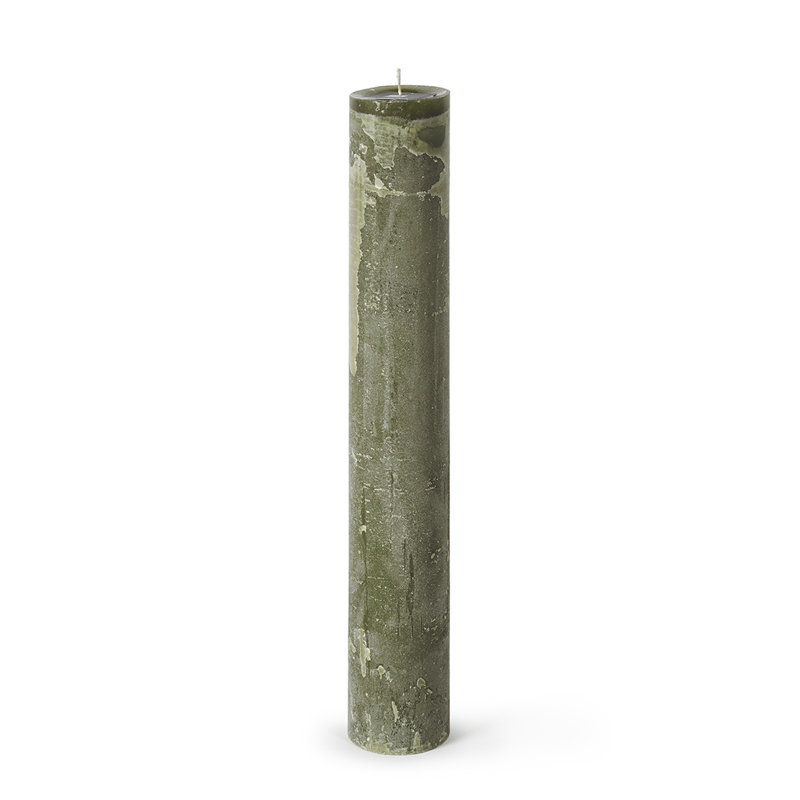 Bougie cylindrique sans parfum, Lin, H 17,75 po x l 2,75 po x P 2,75 po
