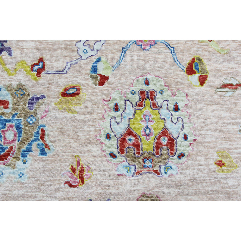 Oriental Area Rug in Ivory, Rectangle 9' x 12'