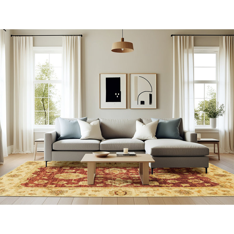 Tapis abstrait moderne 3840, Rectangle 6 pi x 9 pi