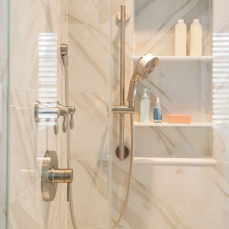 Neo Shower Slide Bar, Brushed Nickel