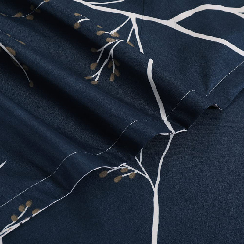 Mechine Woven Sheet Set, Navy