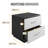 Sleep Hamilton Double Drawer Low Profile Nightstand-1816317884