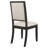Rymer Upholstered Wood Dining Side Chair Black