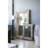 30X2x39" Rectangle Wall Accent Mirror With Distressed Wood Frame