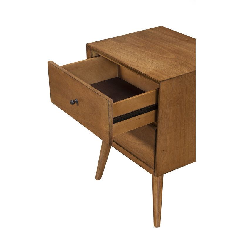 Table de chevet 2 tiroirs Century, Brown