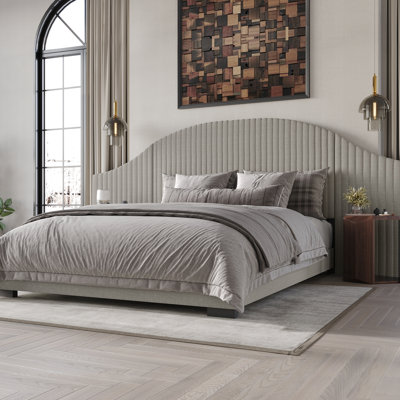 Adalize Upholstered Unfinished Platform Bed