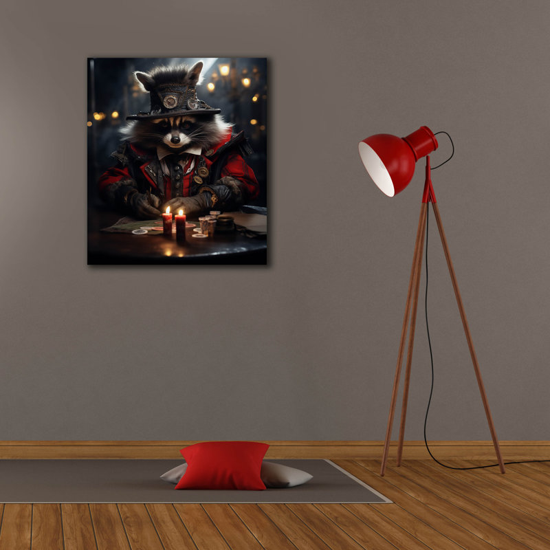 "Epic Graffiti" Raccons Gambit "par r3darch0n, art mural sur toile, H 30 po x l 26 po x P 1,5 po