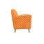 Fauteuil d'appoint confortable en velours côtelé à motif arlequin avec accoudoirs de salon-134234303