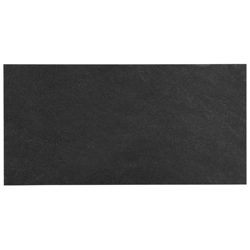 Era 12x24 Matte Limestone Look Porcelain Tile, Charcoal Black