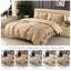 Bliss Complete Bedding Set Floral Beige Duvet Cover Fitted Sheet With Matching Pillow Case-119317741