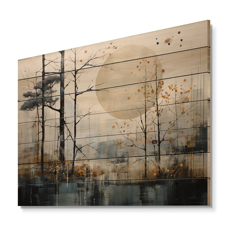 «Japon Art Seren Zen Minimalisme I» sur bois, H 10 po x l 20 po x P 0,78 po