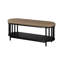 Banc rembourré avec tablette ouverte Zigmont