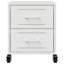 Angala 36cm W Steel Bedside Table-87684027
