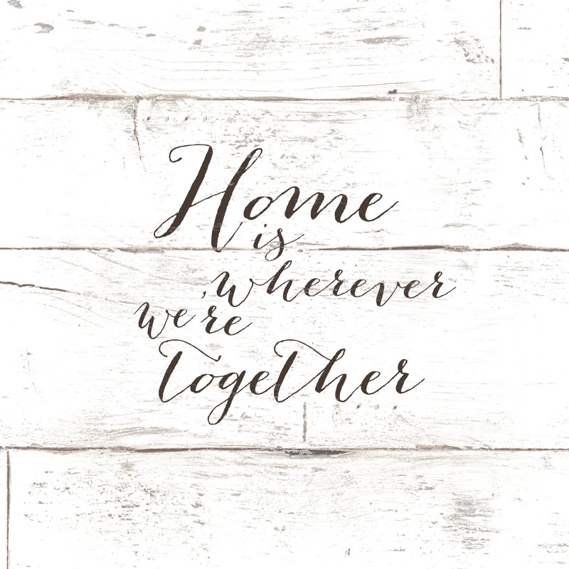 Home Is Wherever We're Together 2 - Wrapped Canvas Print, 51cm H x 51cm W x 3.8cm D