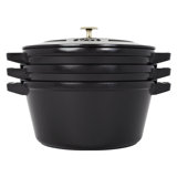 Staub Cast Iron 4-Pc Stackable Set