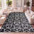 Mashawna Blocks Modern Geometric Black/White Rug-318868008