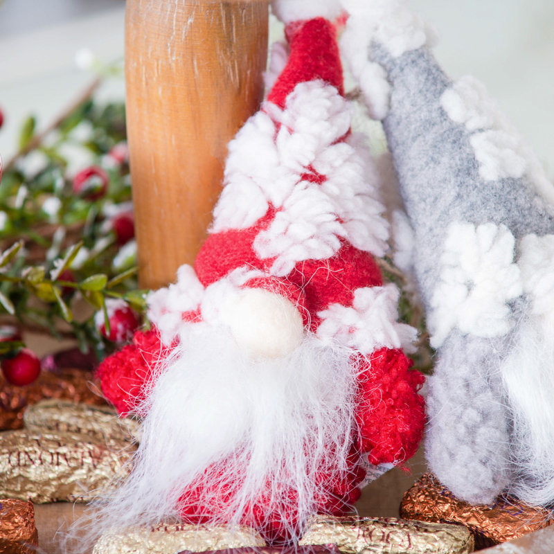 Ensemble de 12 décorations de Noël gnomes
