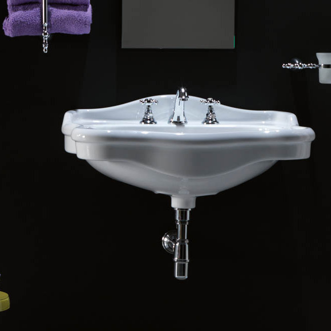 Contea 28.3'' L Bathroom Sink, Three Holes