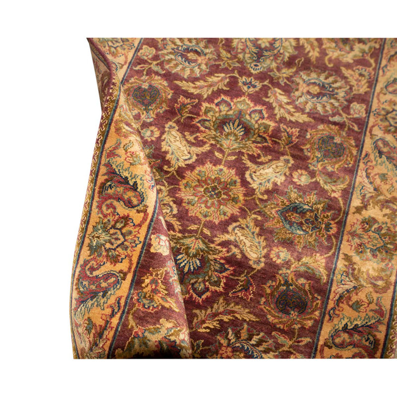 Tapis oriental brun / jaune / rouge en laine tissé à la main 3 pi x 5 pi Oriental