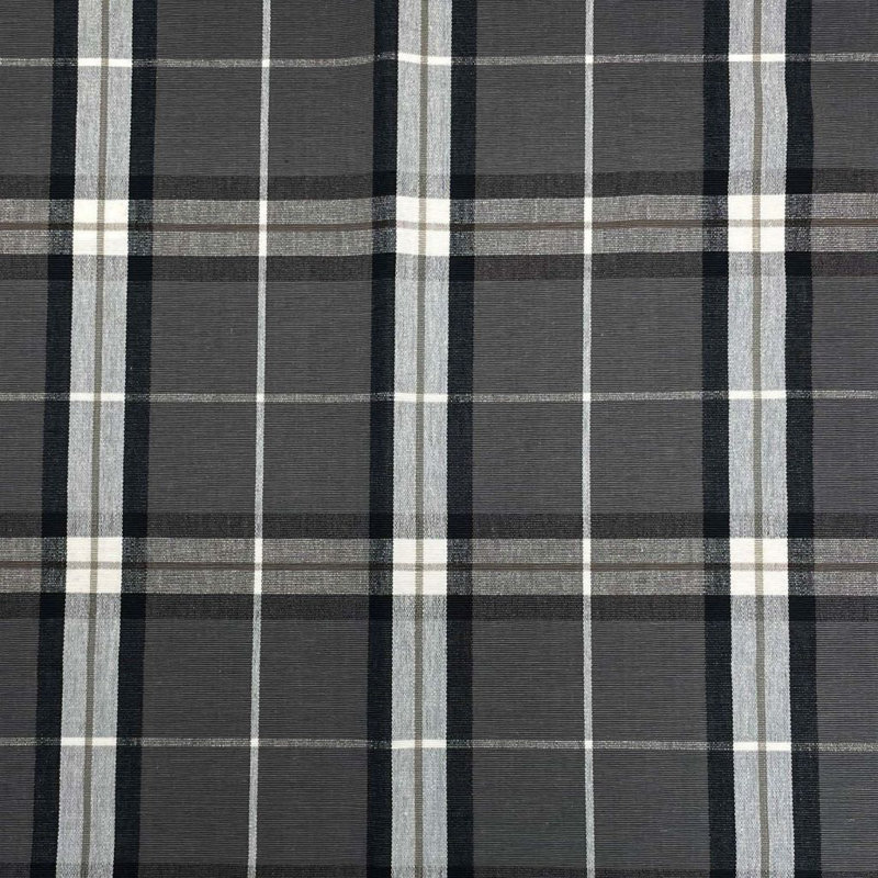 Baxter 100% Cotton Fabric, Charcoal