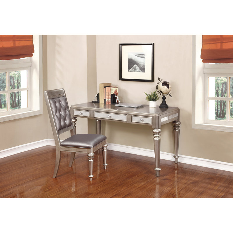 Chaise d'appoint capitonnée Polygala en gris