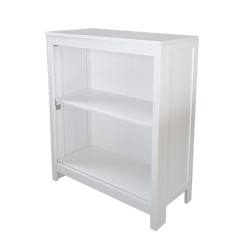 Marek 78.1cm H x 78cm W Solid Wood Standard Bookcase, White