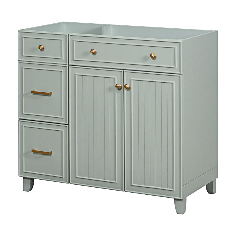 Base de meuble-lavabo simple 35,43 po seulement, Vert