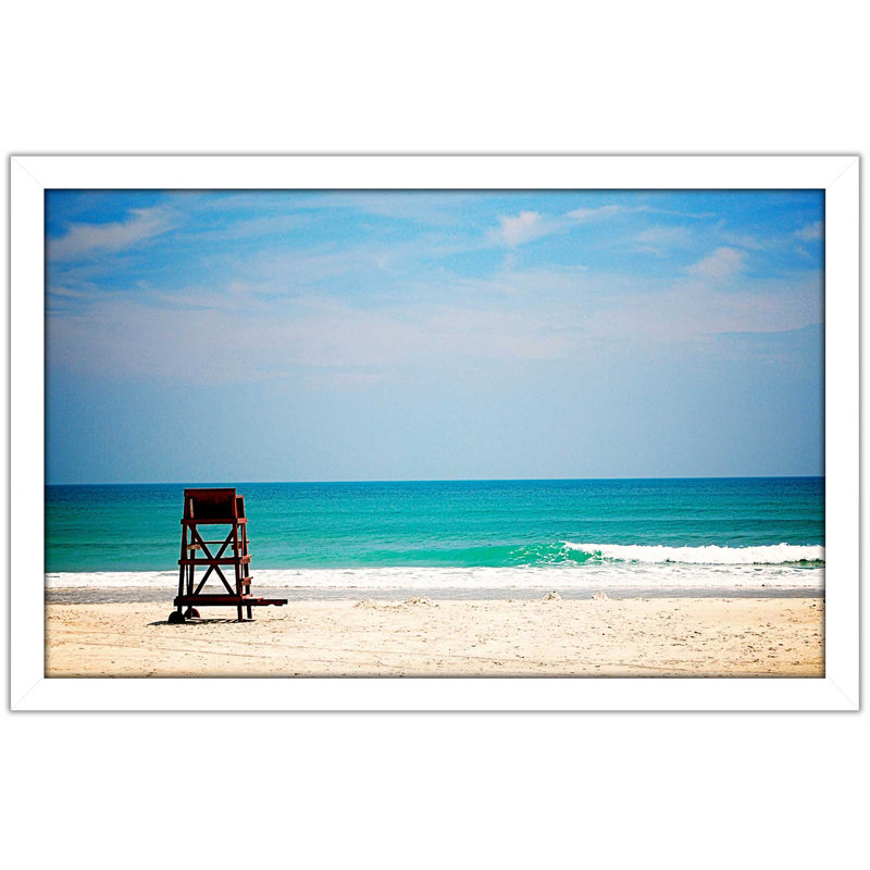 «Off Duty», reproduction de photo, H 21,5 po x l 27,5 po x P 0,75 po, Cadre blanc