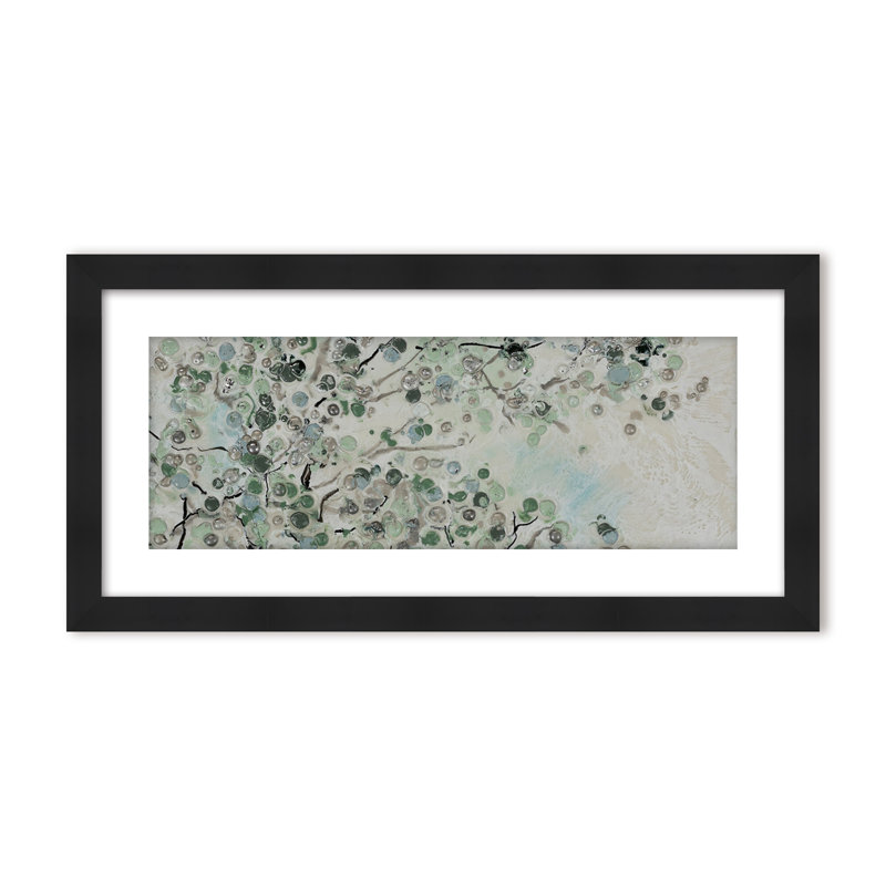 Nature Inspired "Dappled Canopy" Canvas Wall Art By , 16" H x 8" W, Framed Matted Print, Brown