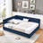 Full Size Upholstered Tufted  Bed Frame, Sofa Bed Frame With Comfortable Backrest And Armrests, Full Size Bed-572942749-572942751