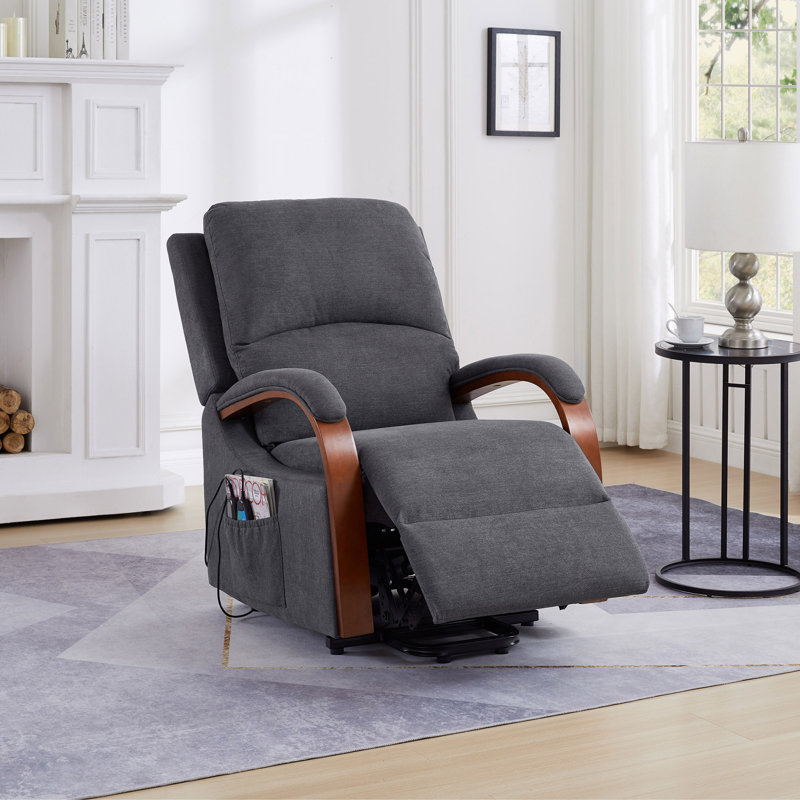 Fauteuil inclinable électrique Power Lift, Mélange de lin gris