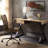 Danton Gold Aluminum Rectangular Writing Desk