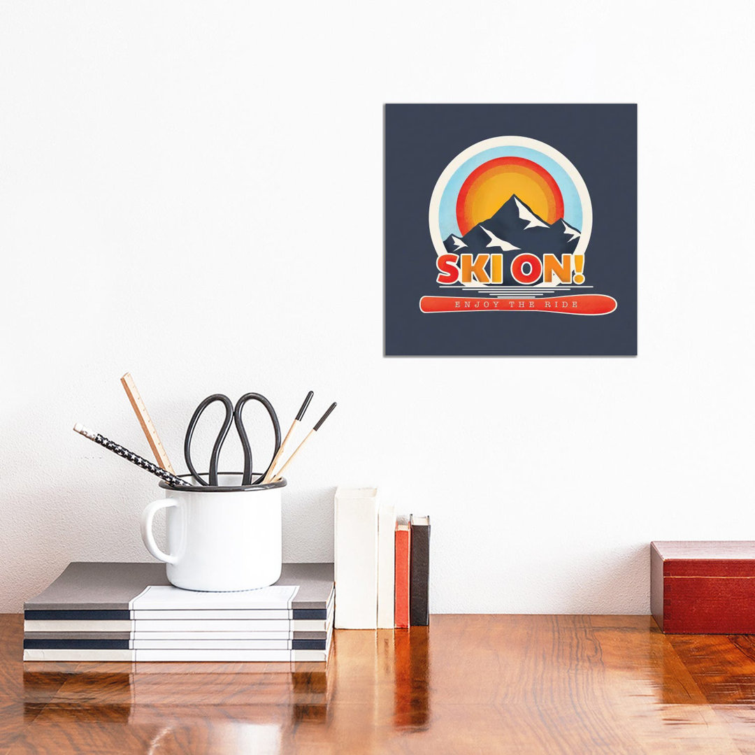 Ski On by Show Me Mars - Gallery-Wrapped Canvas Giclée on Canvas