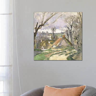 The Cottages Of Auvers, 1872-73 by Paul Cezanne - Wrapped Canvas Gallery-Wrapped Canvas Giclée