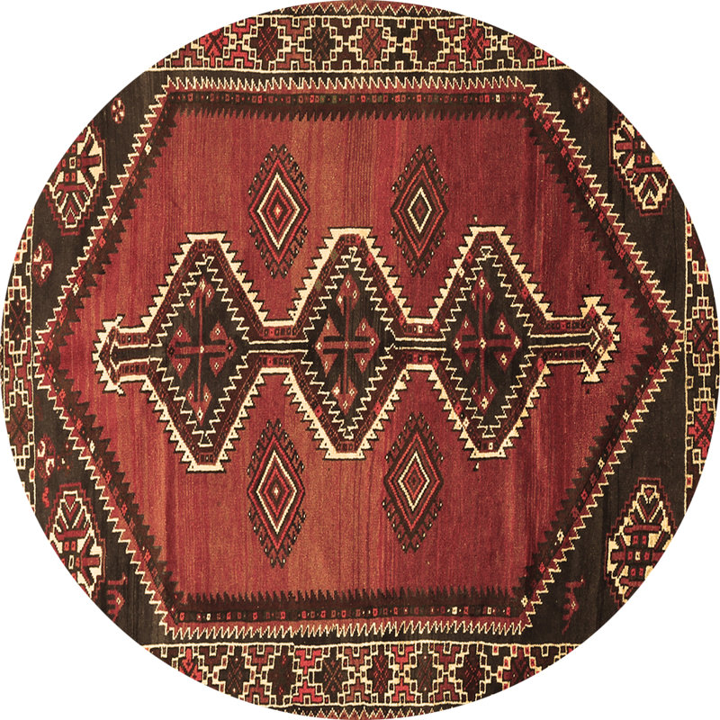 Southwestern Indoor Rug, Round 6'