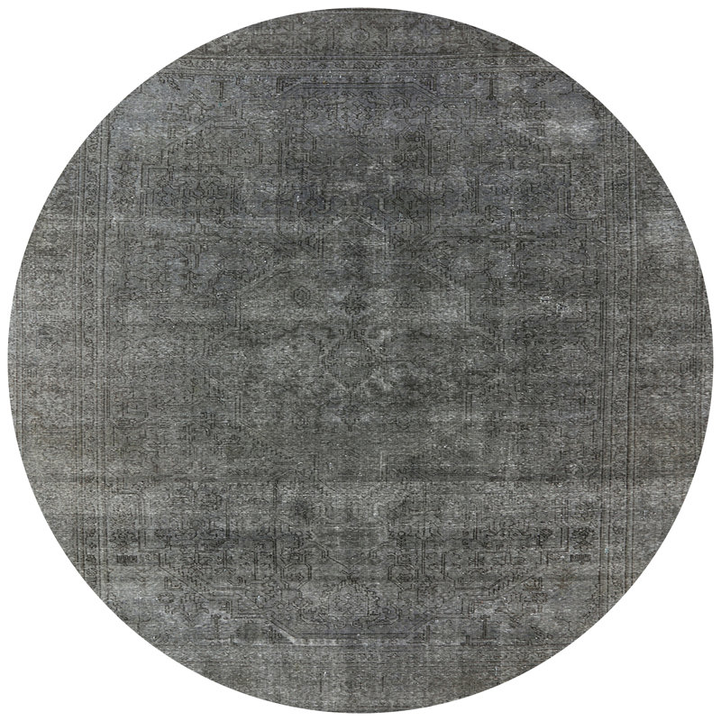Jambi Oriental Indoor Rug, Round 4'