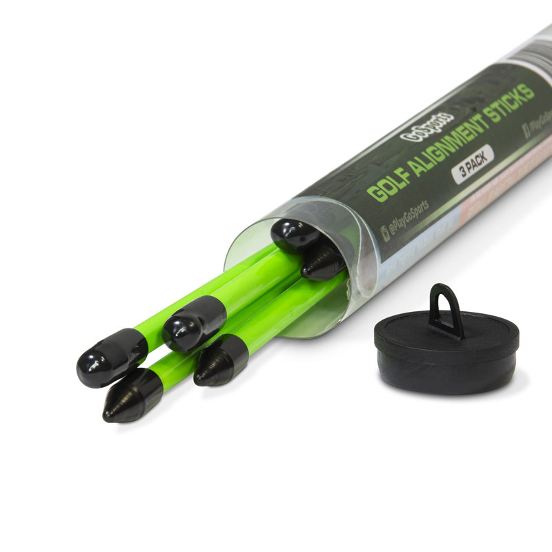 Golf Alignment Training Sticks - 3-Pack