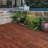 12" x 12" Acacia Wood Interlocking Deck Tiles  – Outdoor Patio Flooring with Striped Design for Balcony, Poolside & Backyard (Set of 30)-128757885