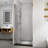 34"-35 1/2" W x 72" H Folding Frameless Glass Shower Door Pivot Swing-101827021