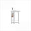 Bureau pliant blanc compact pour petit bureau / bureau à domicile, taille 31,5 po, robuste et amp; Rangement pratique
