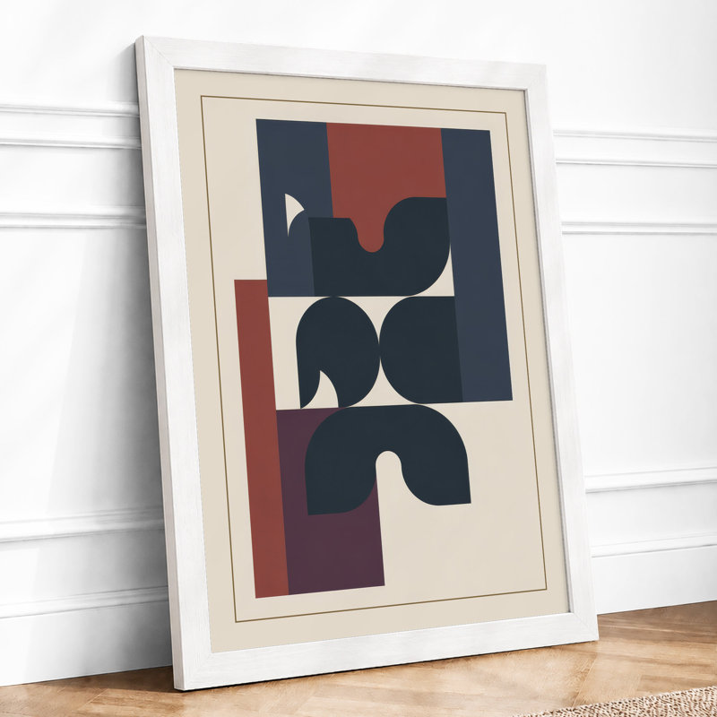 Stillness Geometric - Print, A4 - 29.7 x 21.0 cm, White