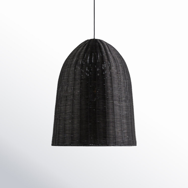 Declo Single Light Rattan Plug-in Pendant
