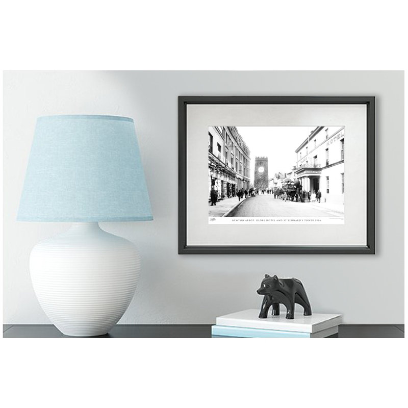 Newton Abbot, Globe Hotel And St Leonard's Tower 1906 by Francis Frith - Single Picture Frame Print