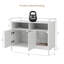 Armoire de rangement pour salle de bain pour chat avec portes doubles et tablette ouverte 18 po x P 35 po x H 29 po