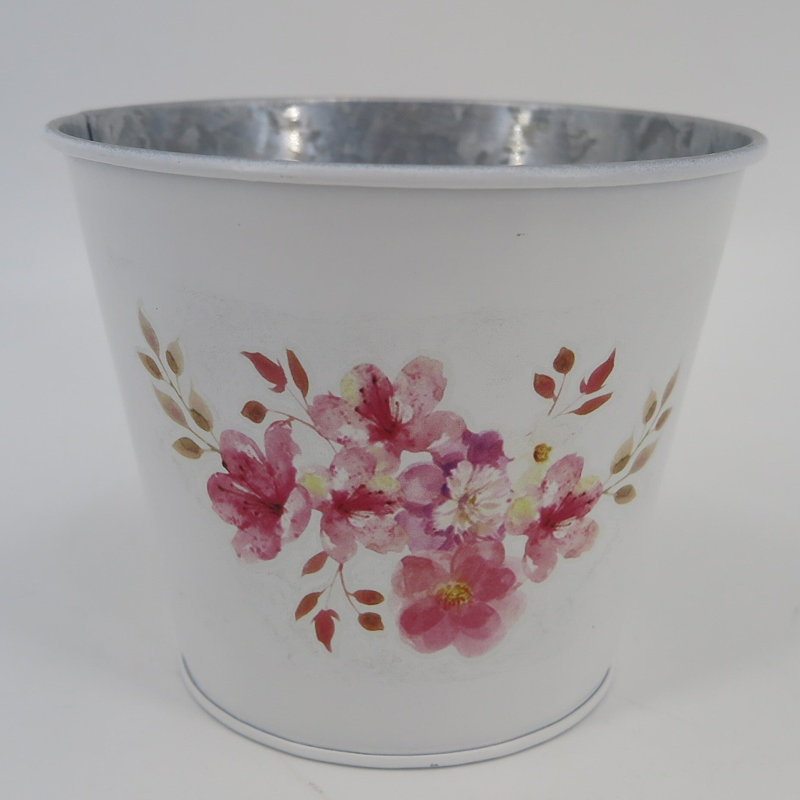 Cache-pot en métal Lincolnville, H 5 po x l 5 po x P 4,25 po