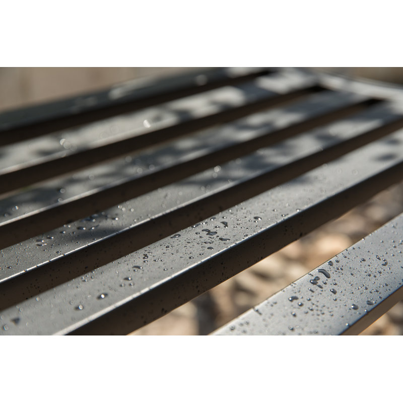 Banc de jardin en acier durable Barty