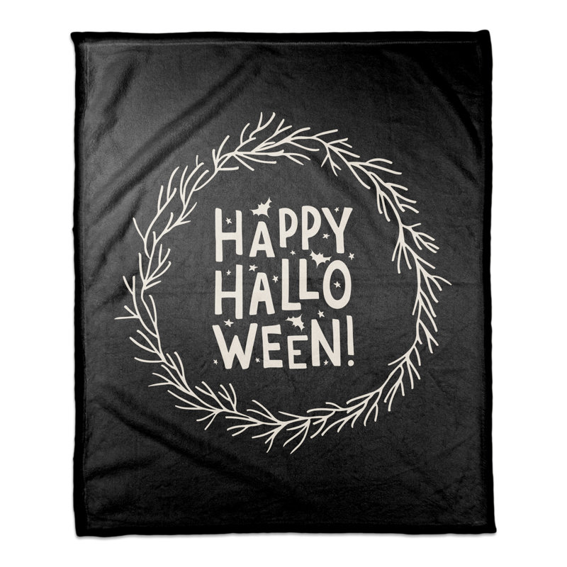 Jeté polaire Happy Halloween